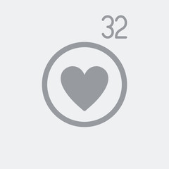 Love counter notification icon