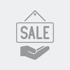 Hand offer sale board