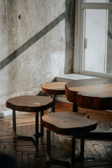 Tree. Wood carving. Wooden products. Interior. Beautiful decor. Style. Table. Elements of the interior. Loft style