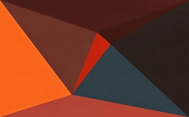 Multicolor polygonal abstract background. Triangular bright texture. Geometric modern painted on canvas. Stock. Graphic design pattern. Low poly wallpaper.