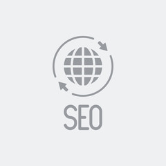 Seo worldwide connection icon