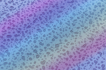 Water stains on the glass