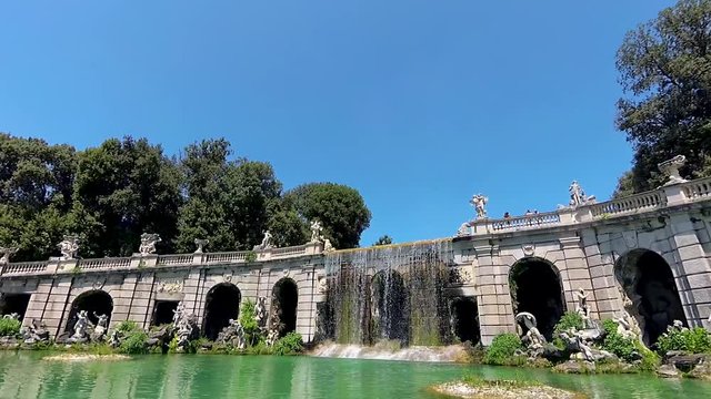 Royal Palace of Caserta, Aeolus Fountain Zoom Out