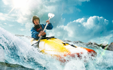 Whitewater kayaking, extreme kayaking