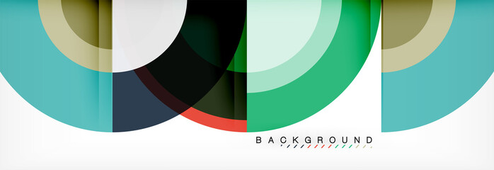 Obraz premium Vector circular abstract background