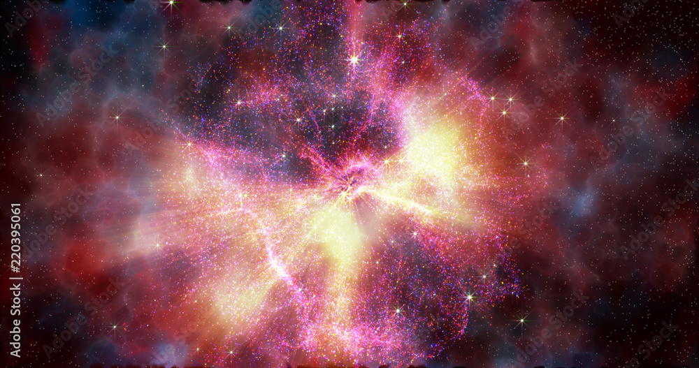 Canvas Prints abstract space galaxy stardust background