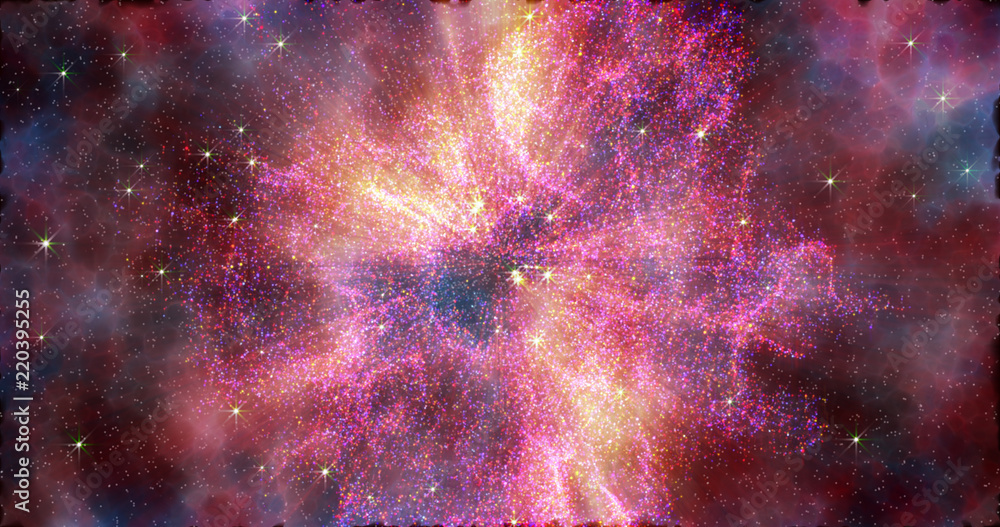Wall mural abstract space galaxy stardust background
