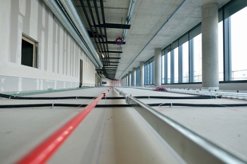 Cantiere installazione servizi tecnici 