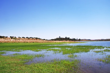 Alqueva lake near Amieira village, Portugal