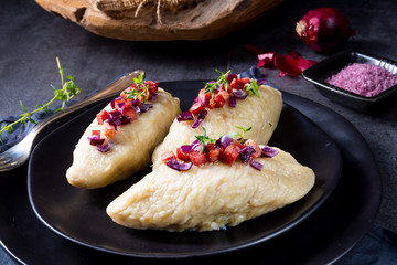 Cepelinai, a specialty Lithuanian and Polish cuisine. © Dar1930