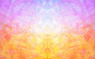 Artistic illusion holographic abstract background with modern bright pink and orange color
