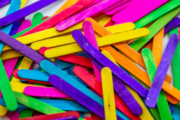 The colorful wooden sticks be put for making background in any art. 