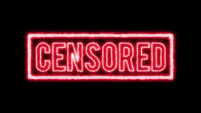 Censored Content Seal Certificate 4k/
Animation of a grunge burning textured red censorship seal stamp
