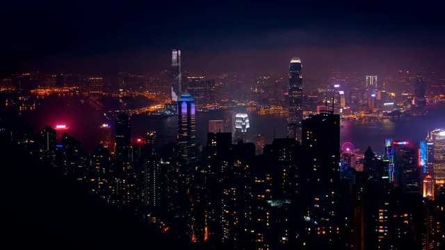 Hong Kong downtown skyline. Hong Kong, China