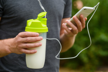 Sportsman enjoys the finish of his training