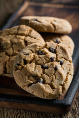 Homemade cookies with chocolate