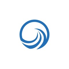 water wave logo template