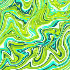Marble or ink pattern. Wavy stripes colorful bright painted vector background. Abstract fashion texture. Graphic style for wallpaper, wrapping, fabric, background, apparel, print, banner