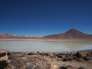 Laguna blanca, Altiplano, Bolivia