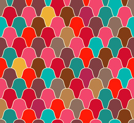Seamless vector pattern with abstract scale texture