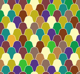 Seamless vector pattern with abstract scale texture