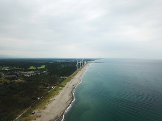 新潟県村松浜の海岸