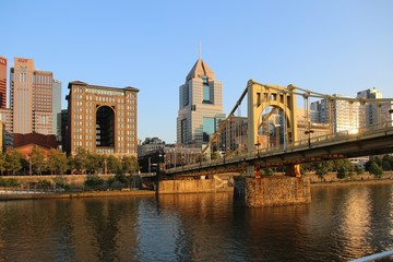 usa, pittsburgh, river, bridge, skyline, city, building, architecture, skyscraper, sky, buildings, cityscape, panorama, panoramic, tower, travel, view,