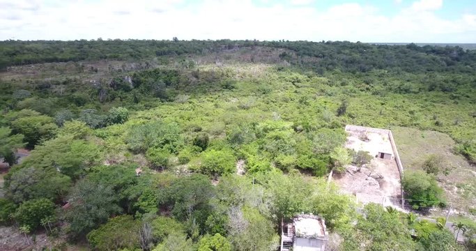 Aerial view of Boca de Yuman on a summer day