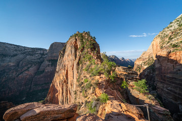 Couples epic summit to Angels Landing - Zion National Park