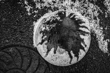 Space Underfoot. urban abstraction in black and white