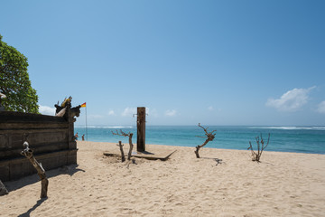 white sand beach in Nusadua Bali Indonesia
