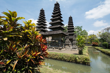 temple pura taman ayun at bali indonesia