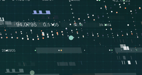 Abstract digital data background, 3D rendering