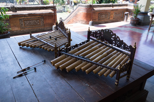 musical instrument at kerta gosa at bali indonesia