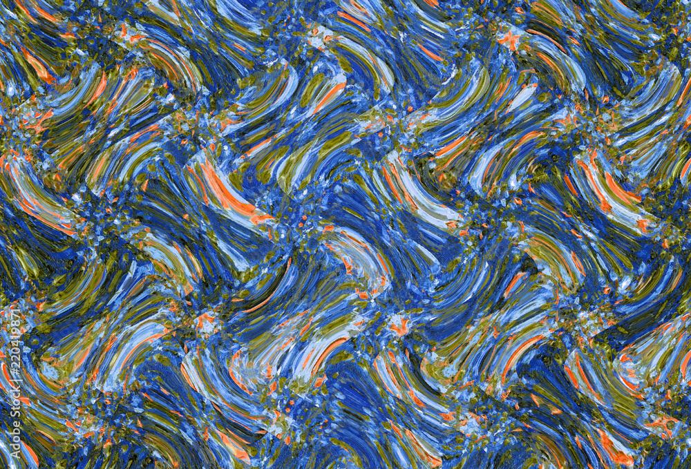 Poster abstract colorful pattern with unique texture. water and liquid theme. fantasy waves, bubbles and ri