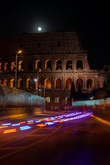 Rome, Italy showing ancient rome at day and night from colloseum to vatican