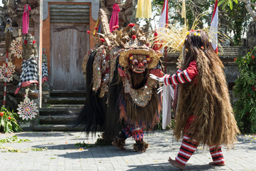 barong dance batubulan bali indonesia asia