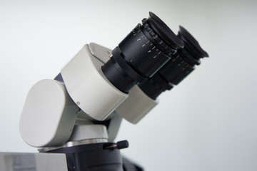 A surgical microscope in operating room