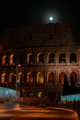 Fototapeta premium Rome, Italy showing ancient rome at day and night from colloseum to vatican