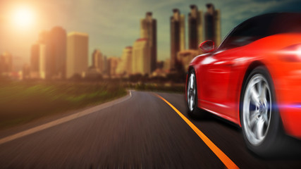 Speeding with supercar