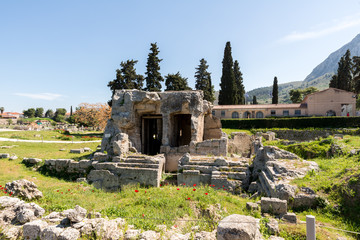 At Ancient Corinth in Greece