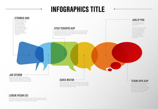 Infographic Layout with Speech Bubbles