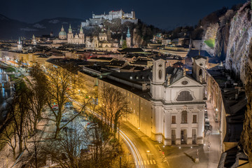 Salzburg at night