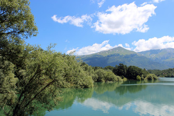 Fototapeta na wymiar Lago di Scandarello, Amatrice