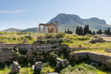 At Ancient Corinth in Greece