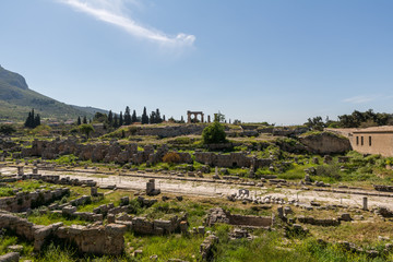 At Ancient Corinth in Greece