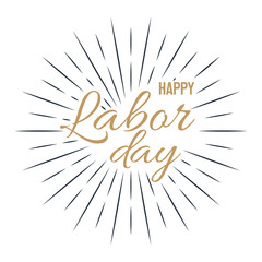 Fototapeta na wymiar Happy Labor Day! vector illustration on white background