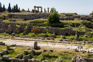 At Ancient Corinth in Greece