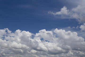 Beautiful blue sky and clouds . Relax concept.