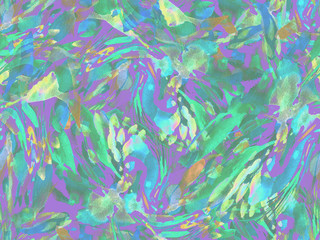 Boho kaleidoscope abstract seamless pattern.